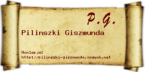 Pilinszki Giszmunda névjegykártya